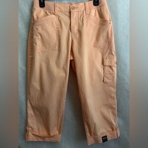 LEE  Peach Nectar Cargo Capri Pants